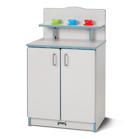 Jonti-Craft Rainbow Accents Culinary Creations Kitchen Cupboard, Coastal Blue 2407JCWW131